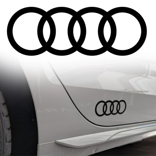 Coppia adesivi audi - adesivi,