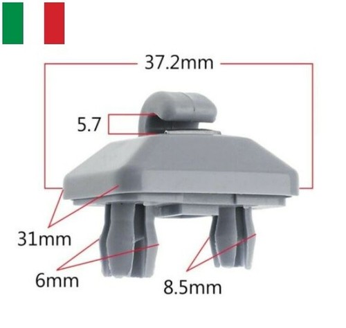 Clip aggancio aletta parasole - clip,