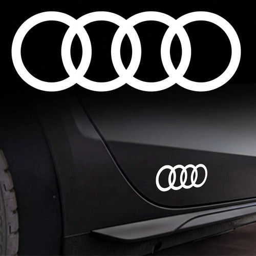 Coppia adesivi audi - audi, per