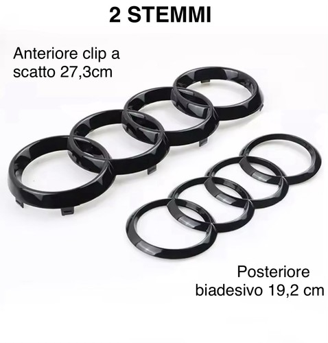 Stemma audi nero lucido - audi,